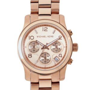 Michael Kors Runway Chronograph Gold Dial Watch